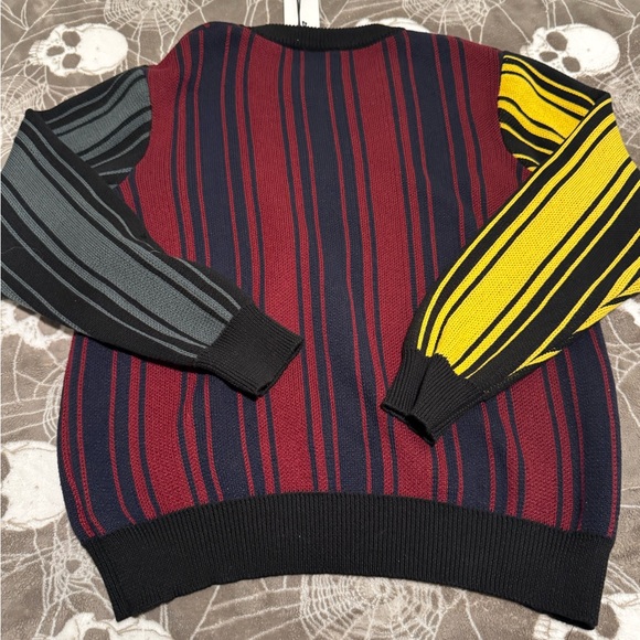 Wesc Multicolor Striped Men's Sweater Unisex Men Large Women X-Large - Picture 5 of 7